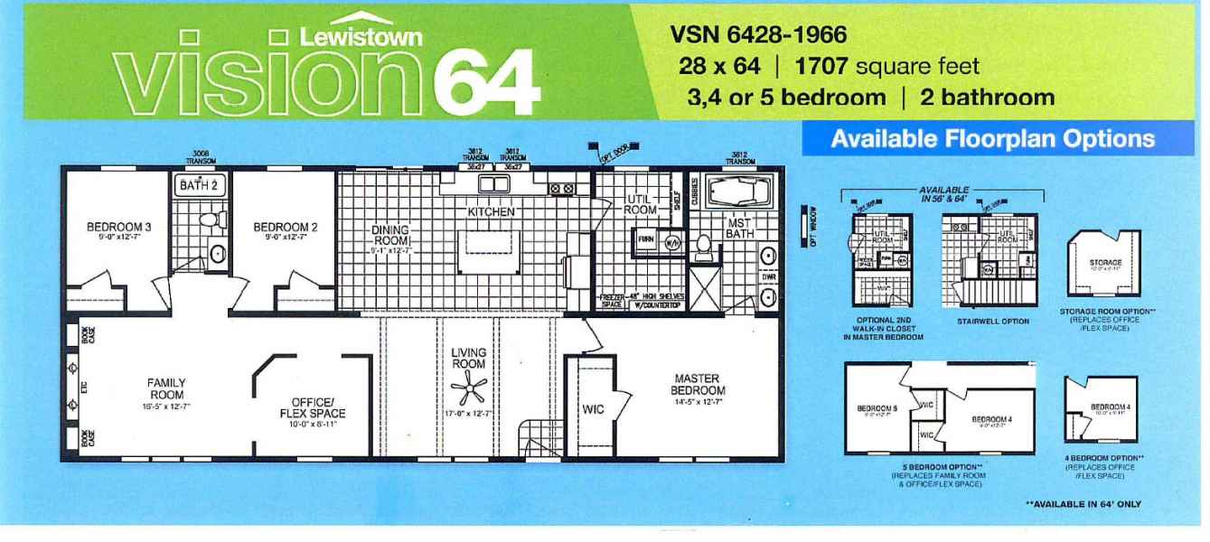 Lot 106 28' x 64' Jackson Oneonta, NY Latham Homes